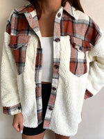 Hazel Blues® |  Fuzzy Button Up Long Sleeve Jacket