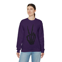 Hazel Blues® |  Peace Skelton Graphic Crewneck Sweatshirt