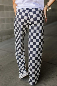 Hazel Blues® |  Checkered Wide Leg Pants