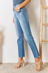 Hazel Blues® |  Kancan High Rise Distressed Slim Straight Jeans
