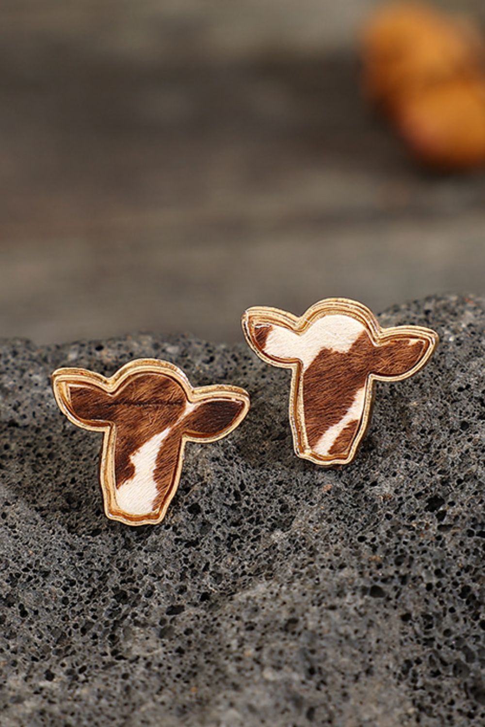 Hazel Blues® |  Bull Head Alloy Stud Earrings