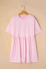 Hazel Blues® |  Round Neck Half Sleeve Mini Dress