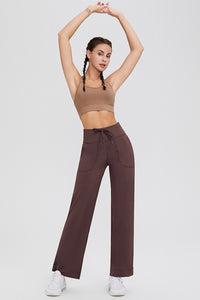 Hazel Blues® |  Basic Bae Drawstring High Waist Pants with Pockets