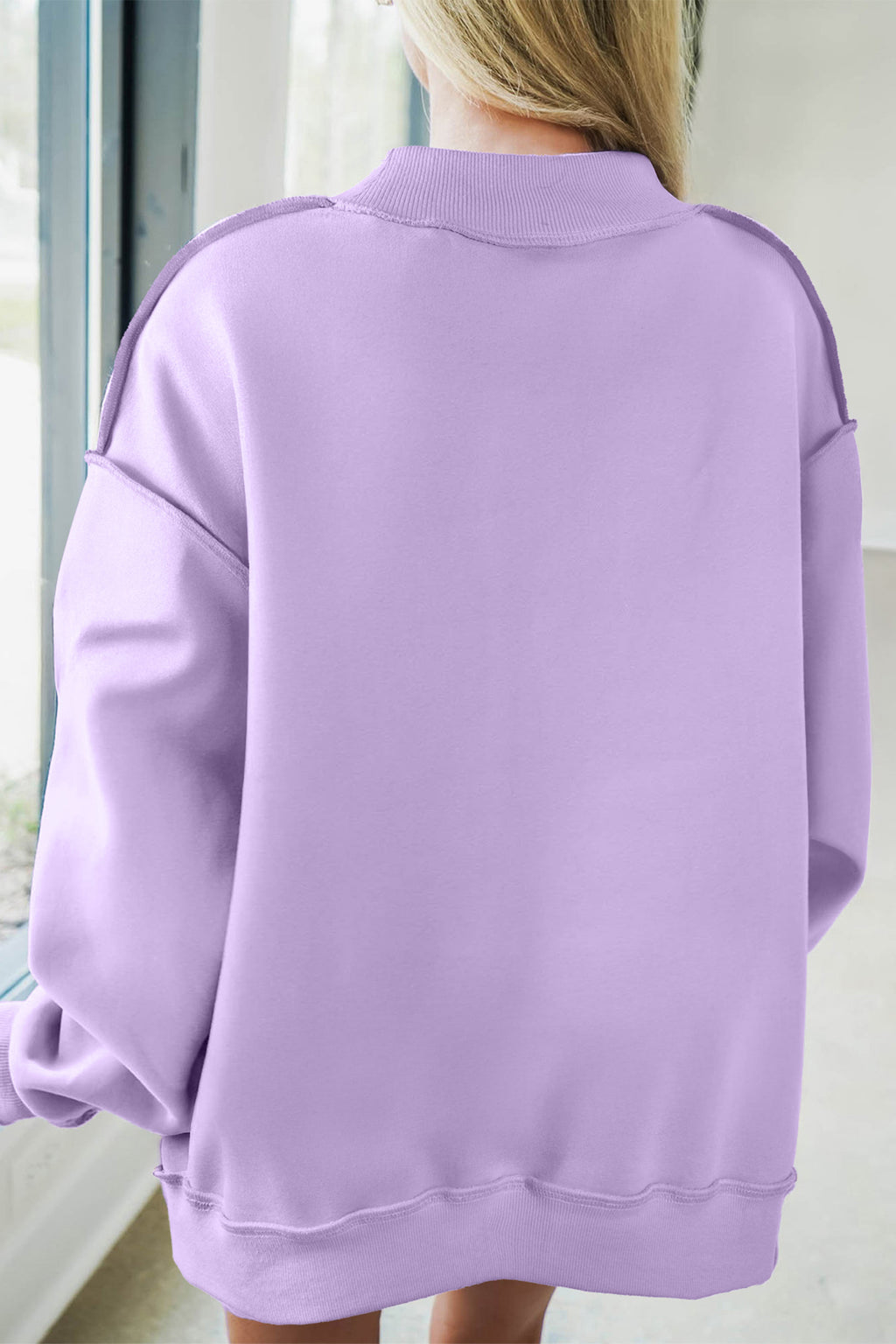 Phoebe Reese Purple JESUS Patch Sweatshirt
