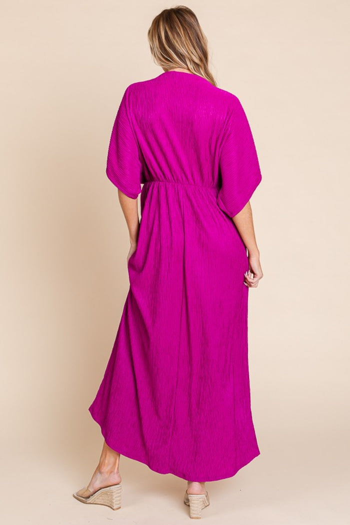 Hazel Blues® |  BOMBOM Surplice Maxi Dress with Pockets