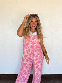 Hazel Blues® |  PREORDER: Cassidy Floral Boho Overalls in Two Prints