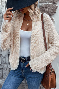 Hazel Blues® |  Solid Color Open Front Cardigan