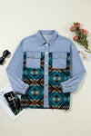 Hazel Blues® |  Pocketed Button Up Long Sleeve Denim Jacket