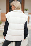 Hazel Blues® |  Zip Up Puffer Vest Coat with Pockets
