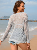Hazel Blues® |  Openwork Dropped Shoulder Cover Up