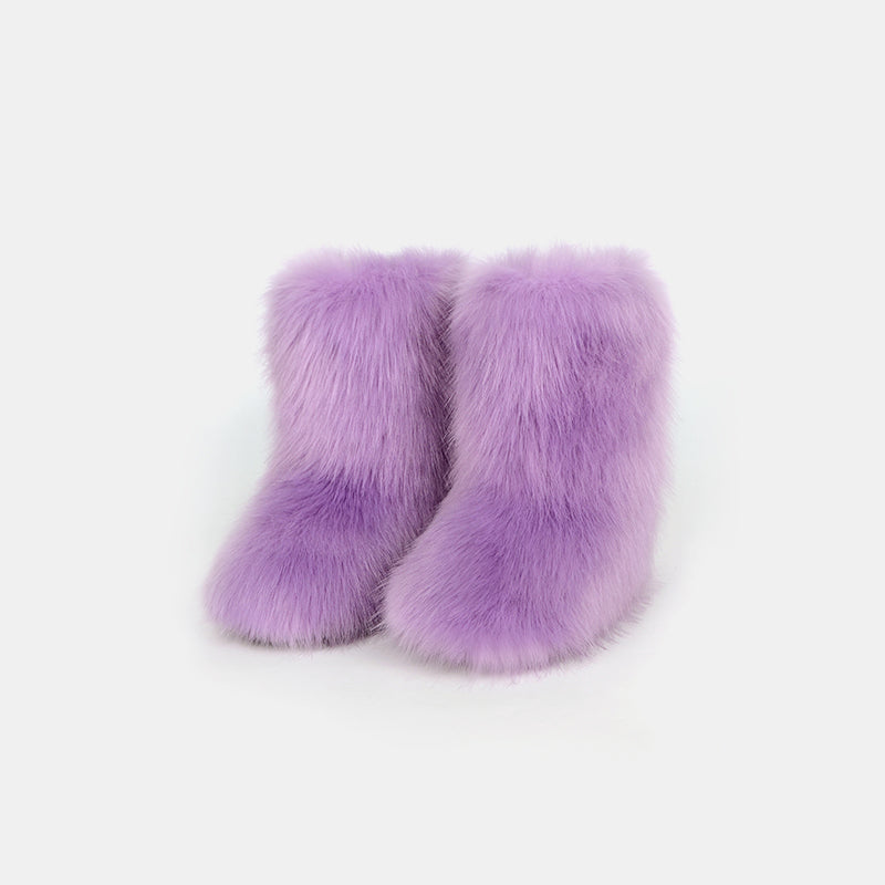 Hazel Blues® |  Thermal Fuzzy Platform Boots