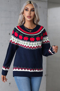 Hazel Blues® |  Angel Wings Graphic Round Neck Long Sleeve Sweater