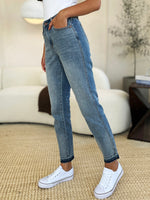 Hazel Blues® |  Judy Blue Mid Rise Rigid Magic Release Hem Jeans