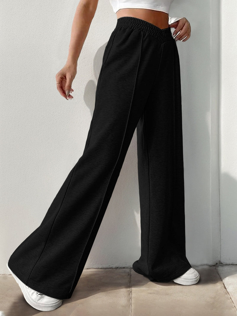 Hazel Blues® |  Elastic Waist Wide Leg Pants