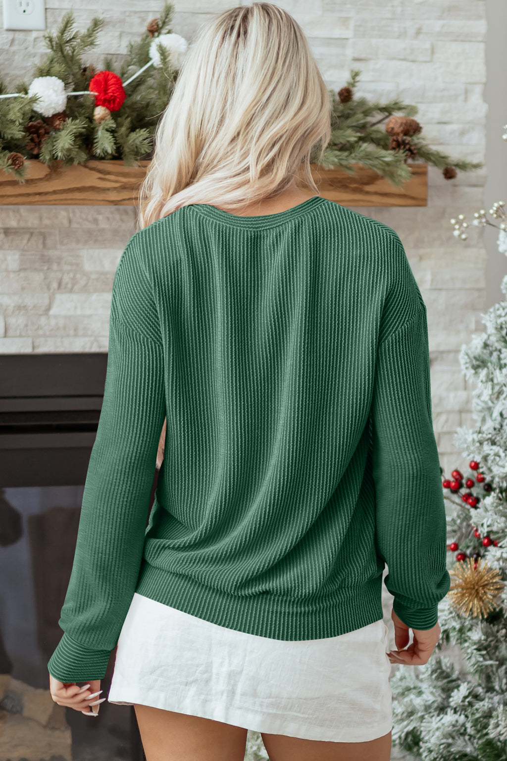 Daisy Paige Evergreen Christmas Merry Top