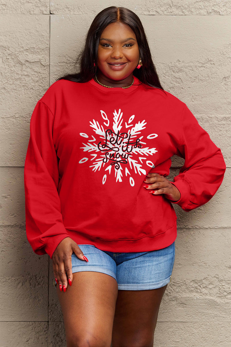 Hazel Blues® |  LET IT SNOW Long Sleeve Sweatshirt