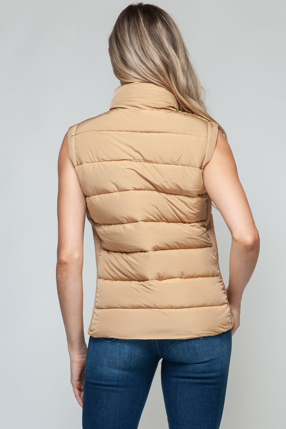 Hazel Blues® |  Snobbish Zip Up Turtleneck Vest with Pockets