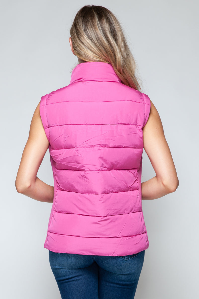 Hazel Blues® |  Snobbish Zip Up Turtleneck Vest with Pockets