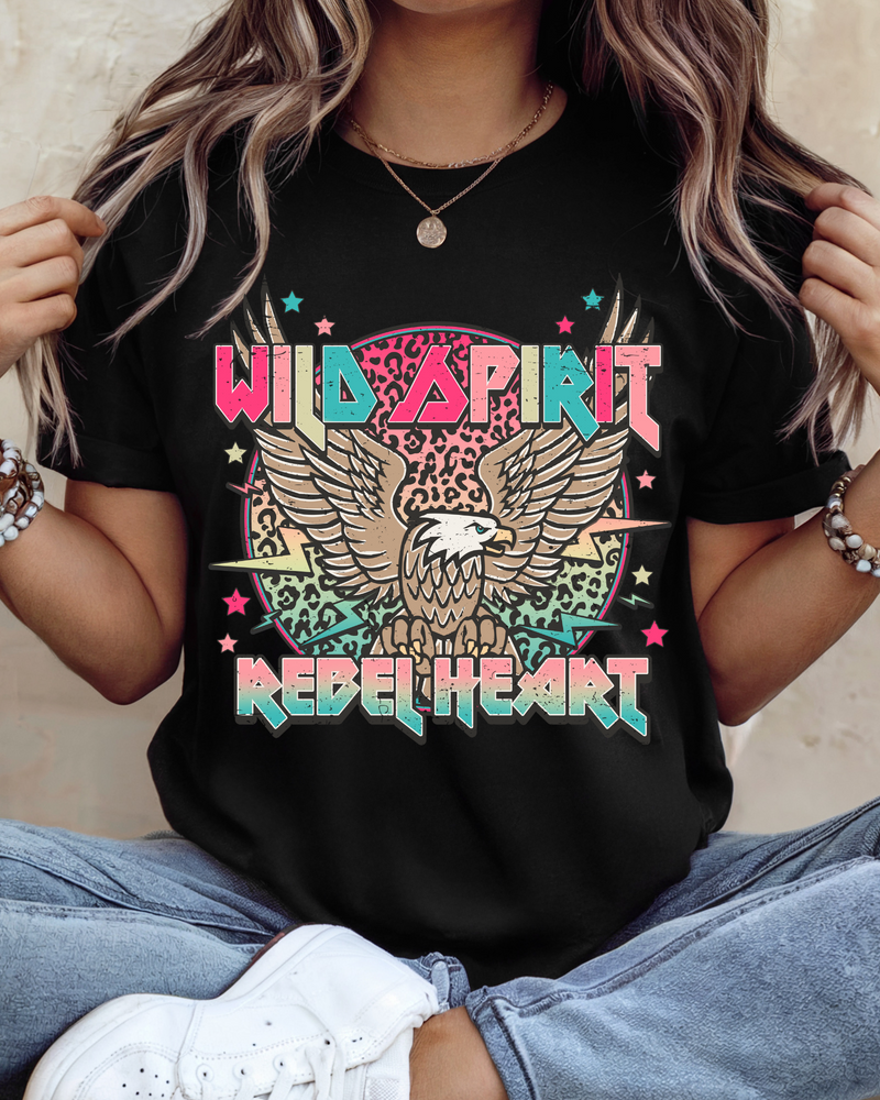 Hazel Blues® |  Wild Spirit Rebel Heart Graphic Tee