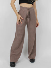 Hazel Blues® |  Ribbed Wide Leg Sweater Pants