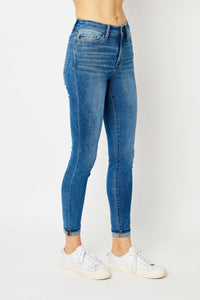 Hazel Blues® |  Judy Blue Cuffed Hem Skinny Jeans