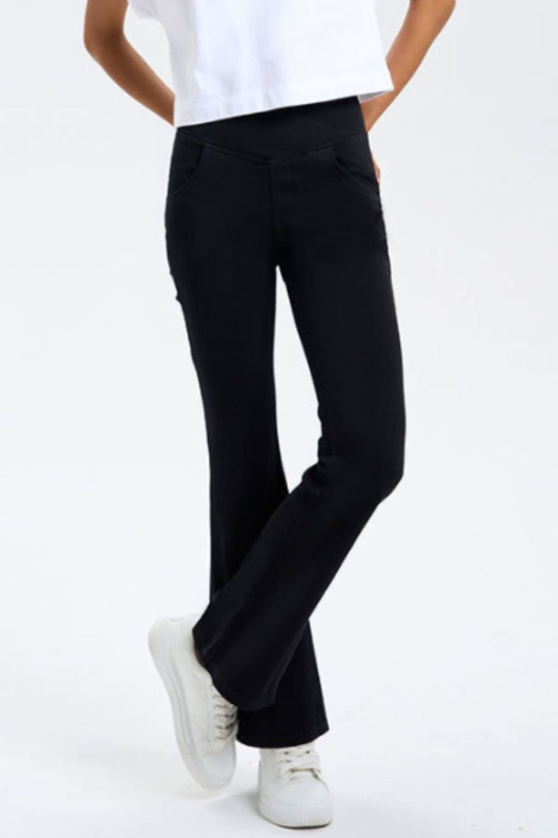 Hazel Blues® |  Basic Bae Pocketed Highly Stretchy Bootcut Jeans