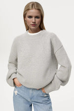 Hazel Blues® |  Basic Bae Round Neck Dropped Shoulder Sweater