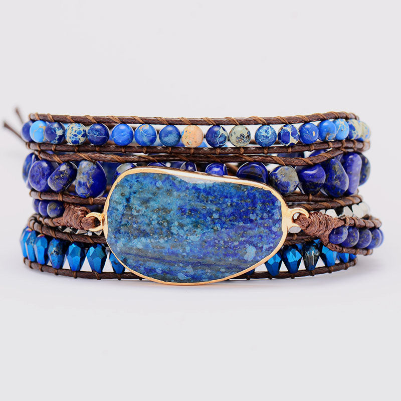 Hazel Blues® |  Alloy Bead Braided Bracelet