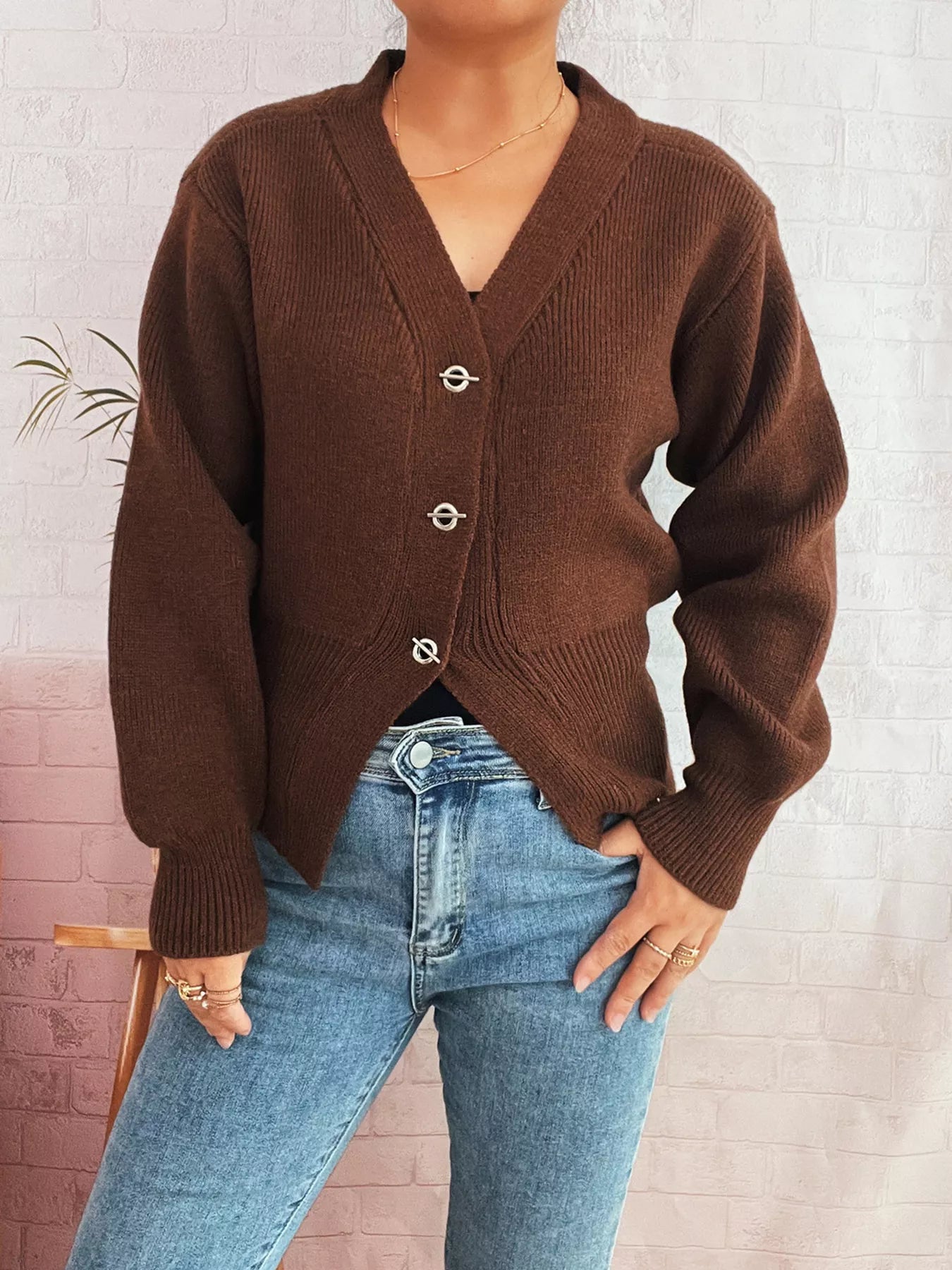 Button Up Long Sleeve Cardigan – Hazel Blues®