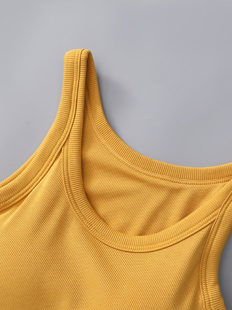 Hazel Blues® |  Round Neck Tank with Bra