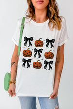 Hazel Blues® |  Pumpkin Round Neck Short Sleeve T-Shirt