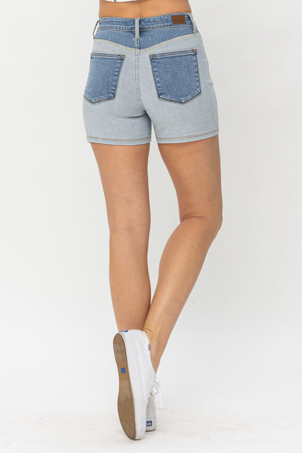 Hazel Blues® |  Judy Blue Color Block Denim Shorts