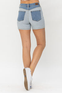 Hazel Blues® |  Judy Blue Color Block Denim Shorts