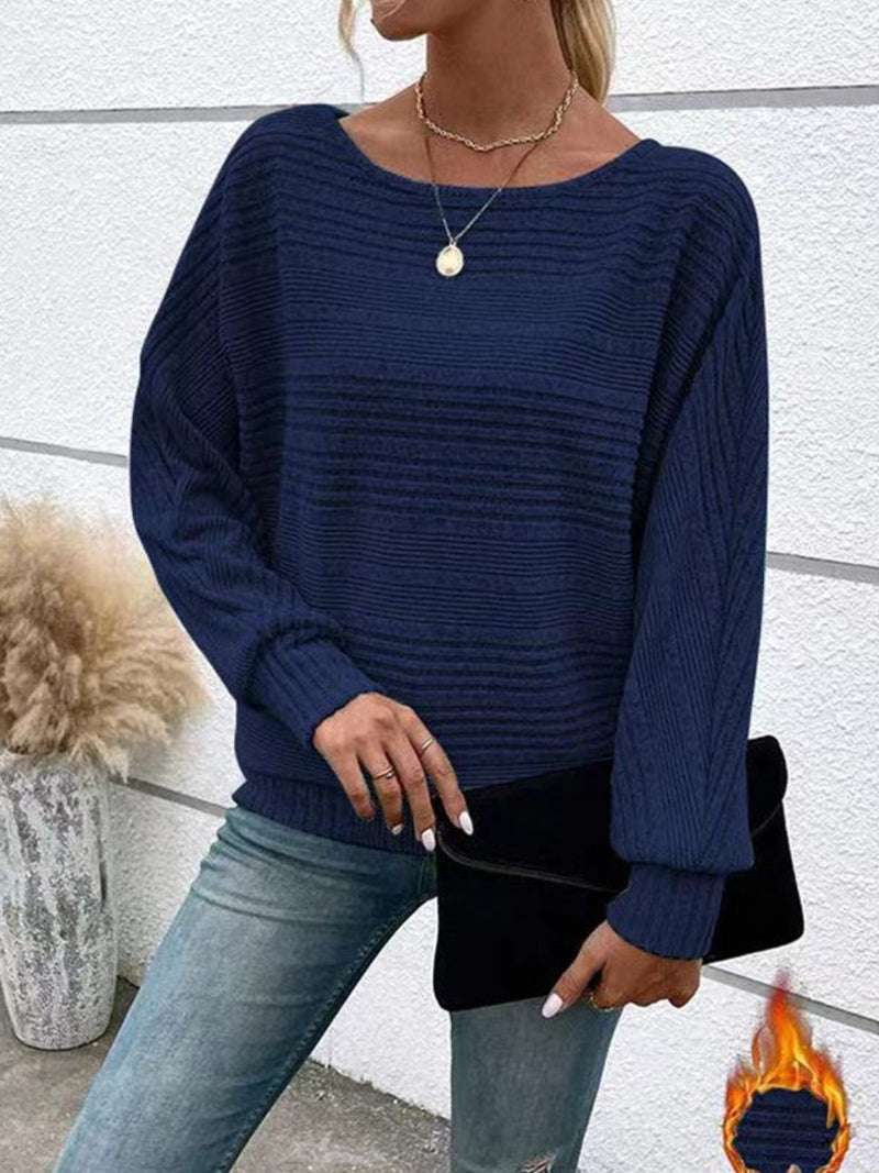 Hazel Blues® |  Round Neck Long Sleeve Top