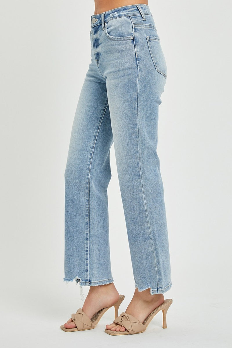 Hazel Blues® |  RISEN High Rise Straight Jeans