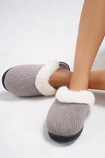 Hazel Blues® |  Thermal Faux Fur Round Toe Slippers