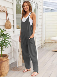 Hazel Blues® |  V-Neck Spaghetti Strap Jumpsuit