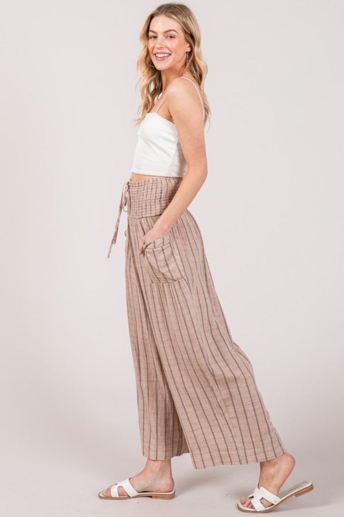 Hazel Blues® |  SAGE + FIG Cotton Gauze Wash Stripe Pants