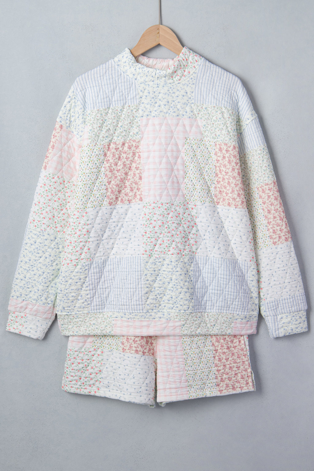 Florence Hope Floral Mock-Neck Shorts