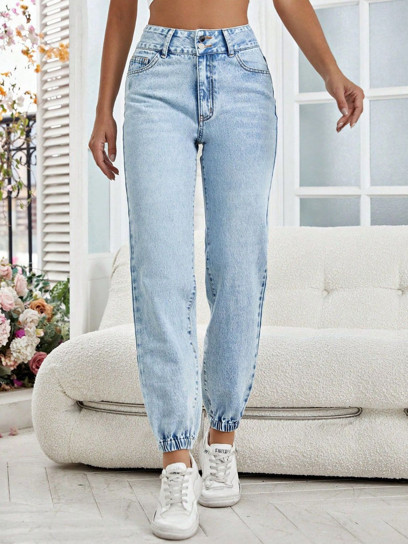 Hazel Blues® |  High Waist Jeans with Pockets