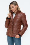 Hazel Blues® |  YMI Pocketed Zip Up Turtleneck Puffer Jacket