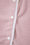 Hazel Blues® |  Half Snap Long Sleeve Sweatshirt with Side Slit Pockets