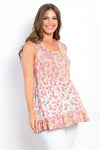 Hazel Blues® |  Be Stage Floral Sleeveless Babydoll Top