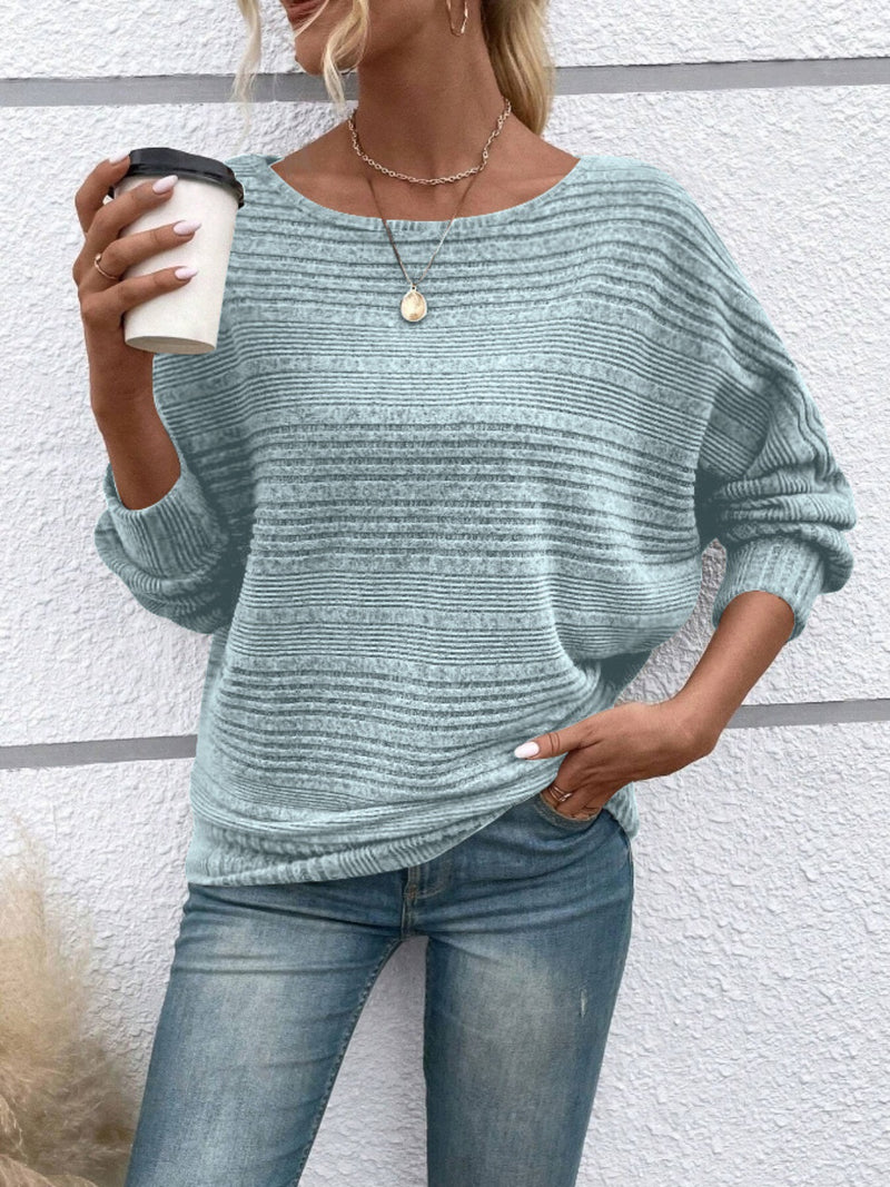 Hazel Blues® |  Round Neck Long Sleeve Top