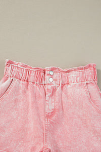 Hazel Blues® |  Paperbag Waist Denim Shorts