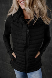 Hazel Blues® |  Pocketed Zip Up Vest Coat