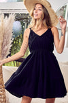 Hazel Blues® |  BiBi V-Neck Ruffle Hem Mini Cami Dress