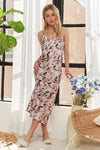 Hazel Blues® |  ADORA Watercolor V-Neck Midi Cami Dress