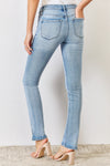 Hazel Blues® |  Kancan Mid Rise Y2K Slit Bootcut Jeans