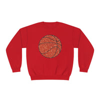 Hazel Blues® |  Large Basketball Faux Glitter Graphic Sweatshirt